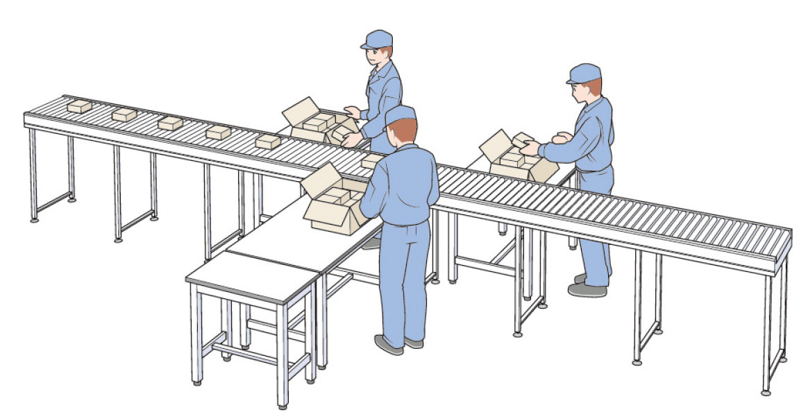 作業台・梱包仕分台・ラッピング台