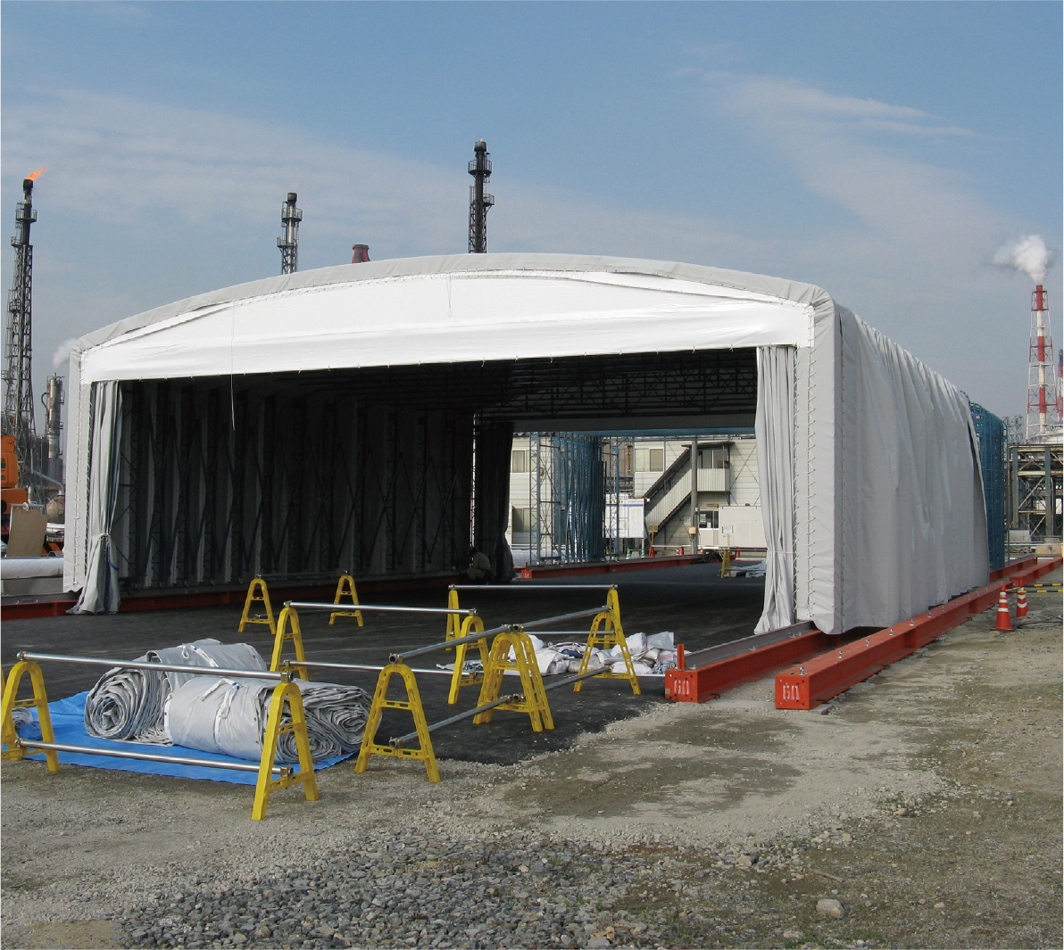 伸縮式レンタルテントハウス